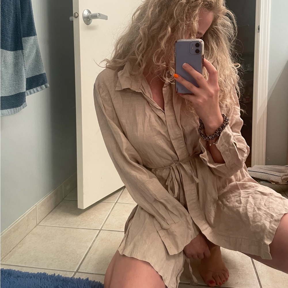 100% linen dress-shirt